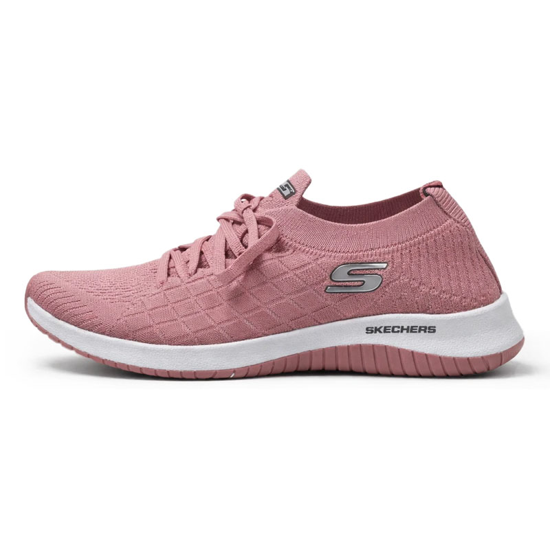 کفش اسکیچرز بافت s صورتی